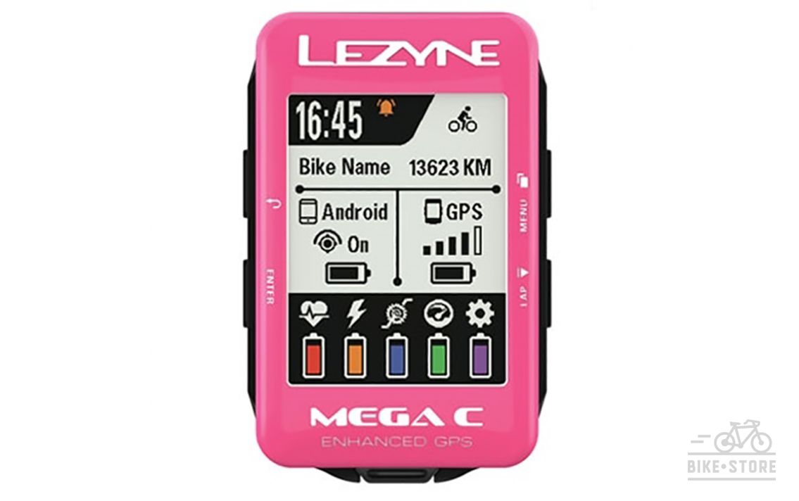 Велокомп'ютер Lezyne MEGA C GPS рожевий